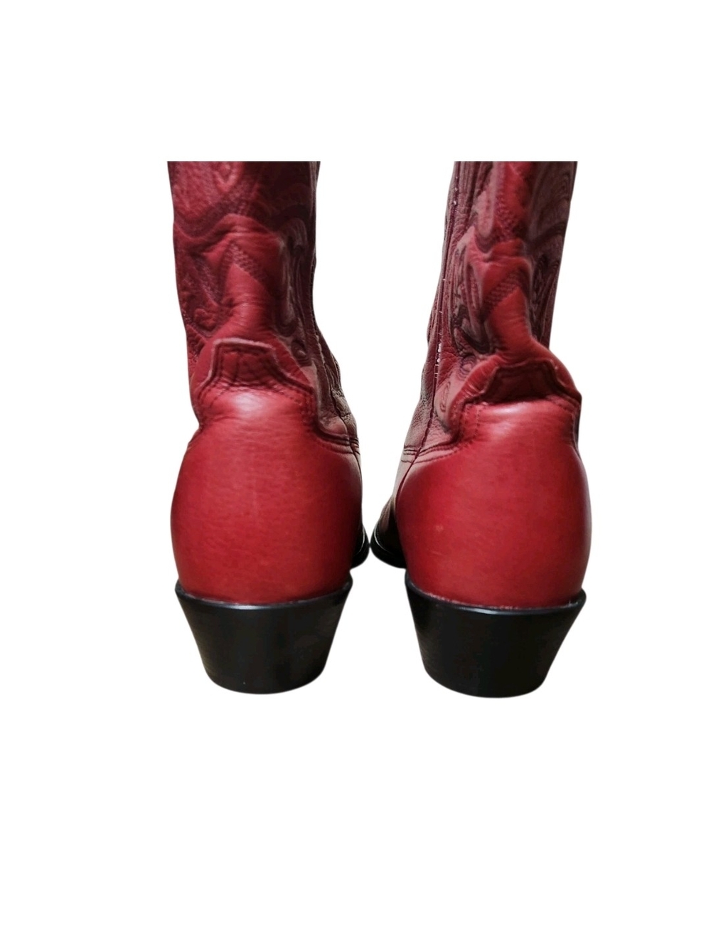 Ariat 15761 Red Cowboy Boots Women Size 8.5B Floral Embroidered Western Cowgirl - Picture 12 of 16